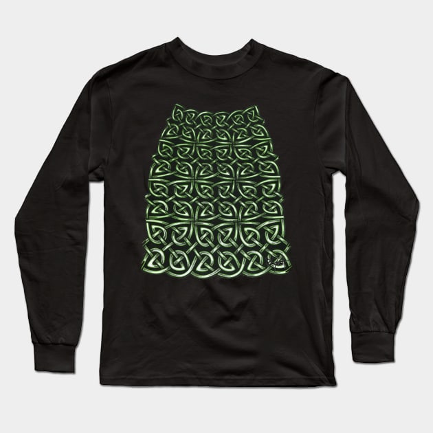 Celtic knotwork tattoo design Long Sleeve T-Shirt by patfish